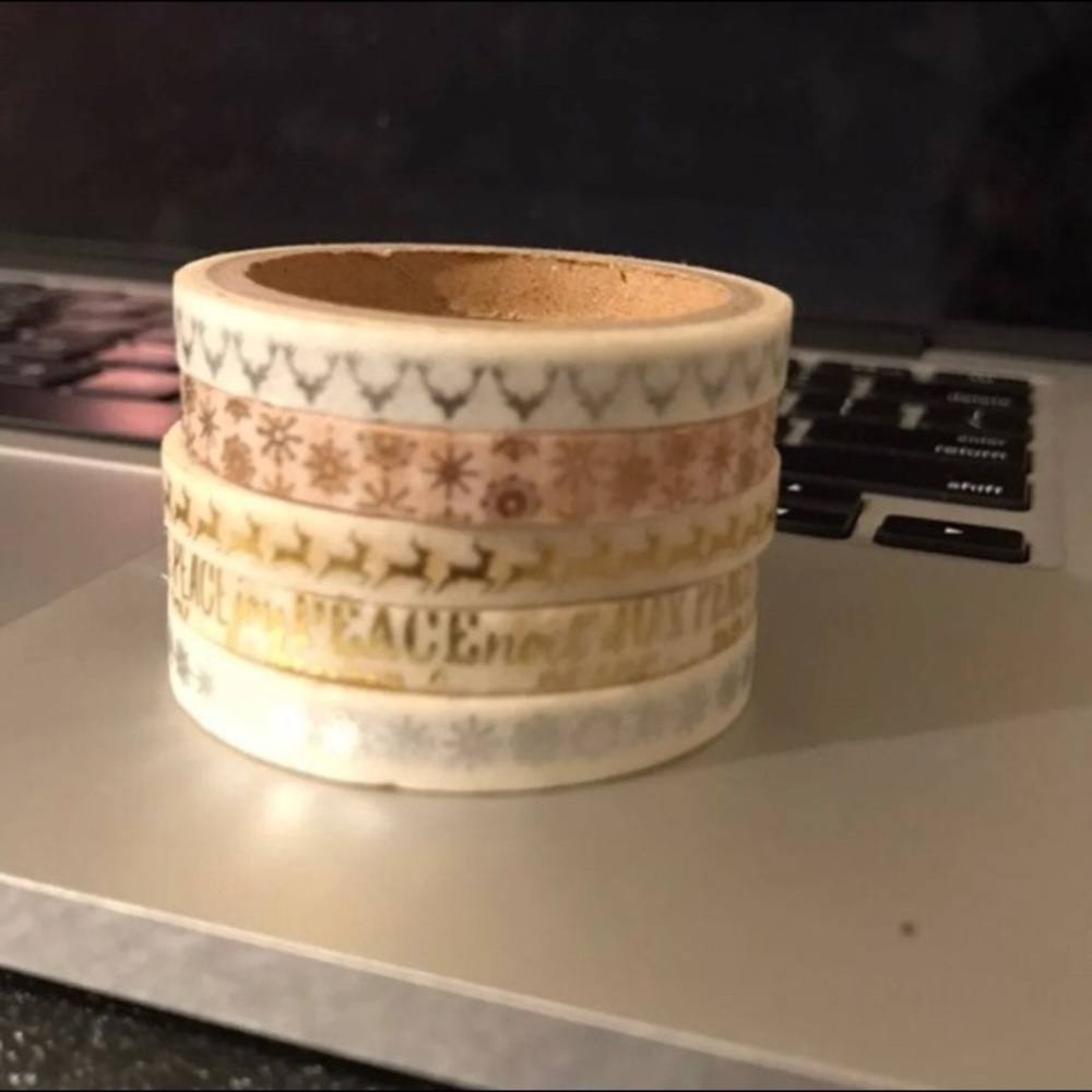 christmas foil washi